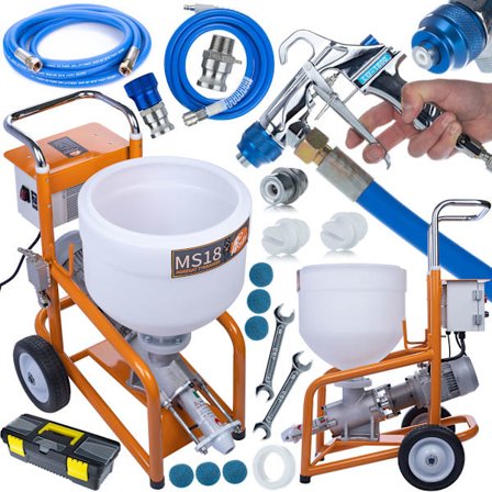 Rappauskone MaxStream18 1800W – 12L/Min | 28L Säiliö | Kipsi- ja Sementtilaasteille