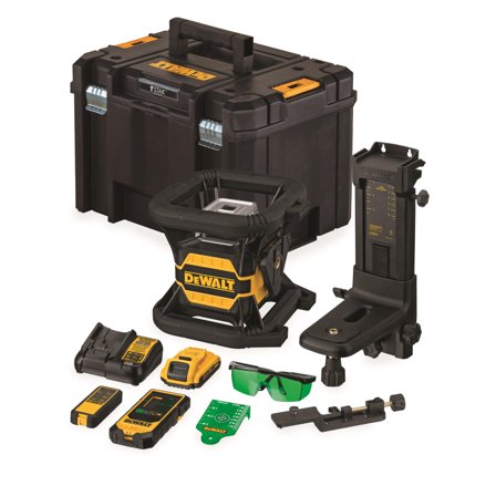 Dewalt DCE080D1GS-QW Rotasjonslaser med batteri og lader, Laserinstrumenter