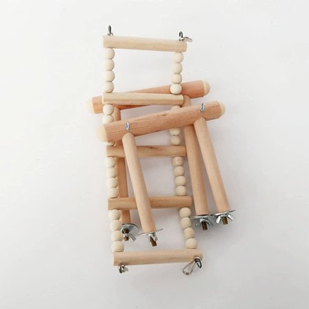 Lintujen orsi tukee lelua, lintujen lelut papukaijalle puinen orsi B:lle