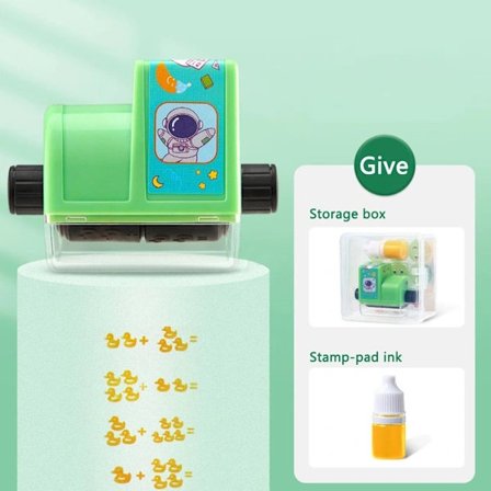 Matematisk Roller Aritmetisk Matematikstämpel GRÖN Grön