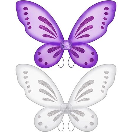 2 stk. Sommerfugle Fe Vinger Sommerfugle Vinger Udklædning