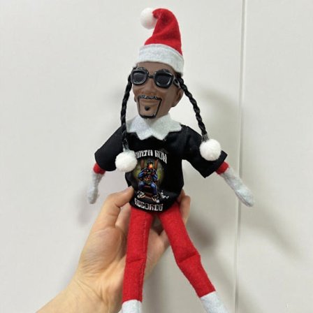 Jul grön monster Grinchen långbenta älva docka ornament dekorativ docka hänge kreativ docka hänge