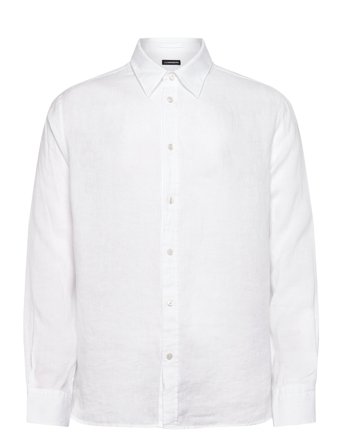 J. Lindeberg Reg Ls Linen Melange Shirt Vit