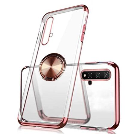 Beskyttelsescover med ringholder - Huawei Nova 5T Roséguld