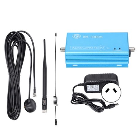 GSM902 Mobiltelefon Signalförstärkare Lågbrus Bred Täckning Mobil Repeater Förstärkare med Antenn 100‐240VAU-kontakt