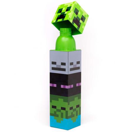 Minecraft Mobs Vattenflaska One Size Grön/svart/grå