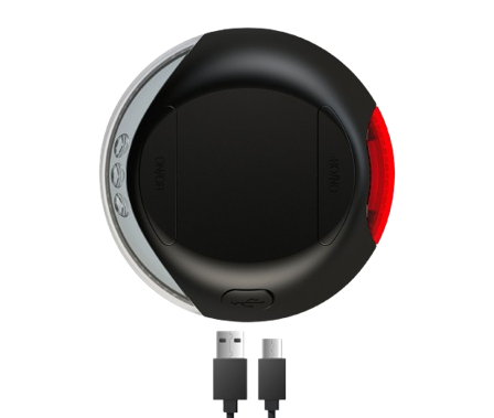 Flexi - LED-belysningssystem integrert med batteri + USB, svart - Hund - Halsbånd - ZOO.no