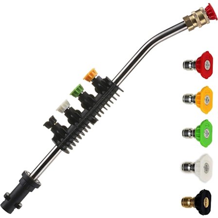 Painepesurin jatkovarsi, 58 cm 23'' Vaihdettava ruiskutuspistooli 5 suuttimella