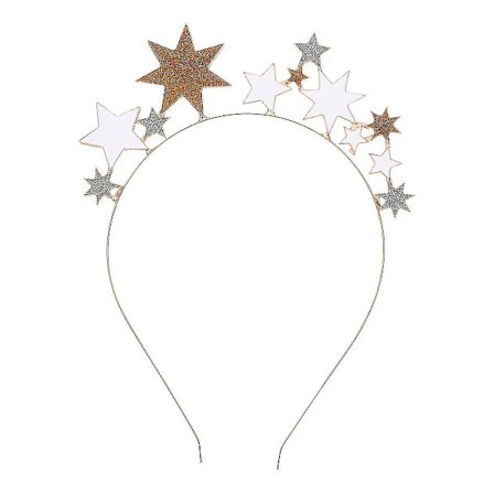 Hiuspanta Tähti Pääpanta Hiusten Koriste Alloy Pääkoriste Juhla Tarvike Hiuspannan (väri: kulta) (1 kpl)