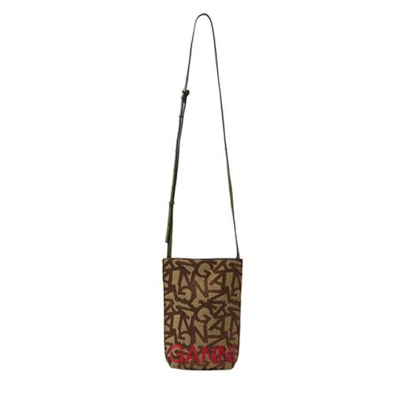 Ganni, Shoulder Bags Brązowy, Kobieta, Rozmiar: ONE Size