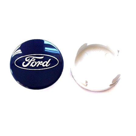 Blå Ford Navkapsel Emblem 54mm 1 st För C-max Galaxy Focus Mondeo Transit Ka Fiesta Kuga B-max