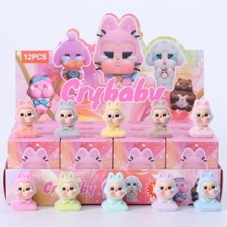 Monster Julekalender 2025, Hollow Joy Hængepynt & Trendy Legetøj Blind Box Gave, Crybaby Edition crybaby