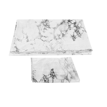 Tryckt marmor sängkläder set polyester påslakan örngott hushållsartiklar(150x200cm påslakan1PC örngott )
