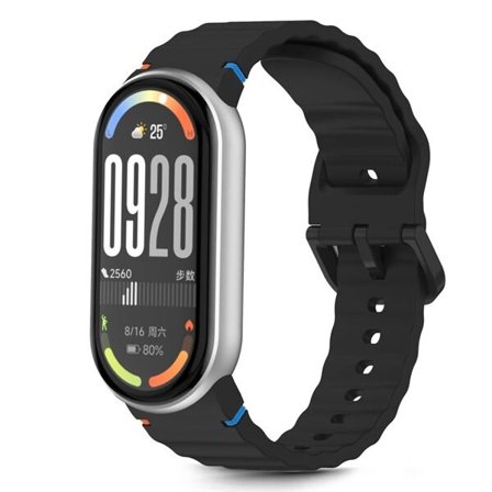 Tech-Protect silikon sportsrem for Xiaomi Smart Band 8 / 9 / 10 / NFC - svart