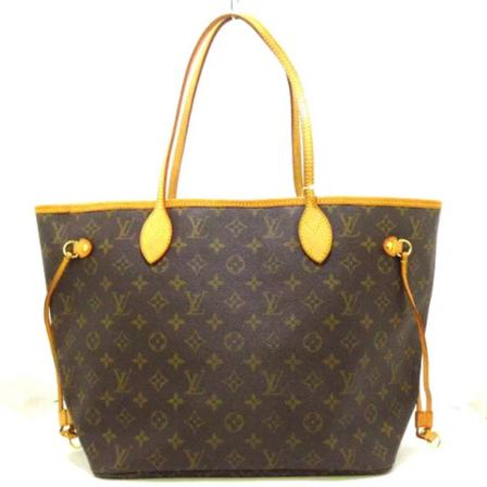 Louis Vuitton Vintage, Pre-owned Neverfull MM Monogram Bag Bruin, Dames, Maat:ONE Size,Canvas