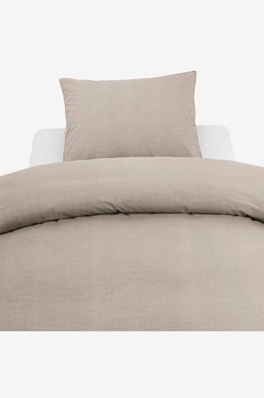 Borganäs of Sweden - 2-Dels Set Washed - Beige - Påslakanset - 150X210 - Från Homeroom
