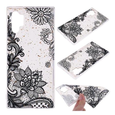 Deco Samsung Galaxy Note 10 Pro kuoret - Musta Pitsi Black