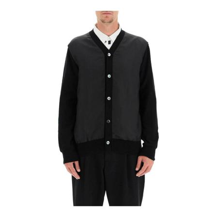 Comme des Garçons wool and cupro Vest , Zwart , Heren , Maat: S Vesten