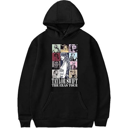 Pullover hoodies til Taylor The Eras Tour Swift sweatshirt med hætte Casual hættetrøje med lomme