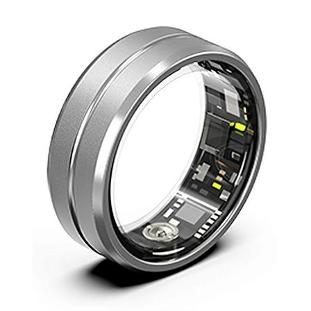 SR2 Smart Ring Multifunktionell Hälsoövervakning Fitnessring - Silver/Storlek 10 (Silver/Storlek 10)