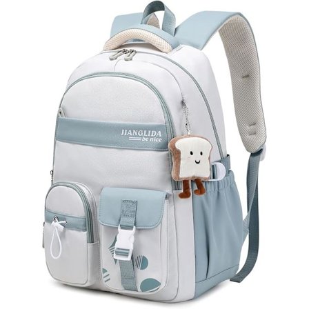 Skolerygsæk mellemtrin og gymnasium piger casual college skoletaske til teenagepiger udendørs rygsække