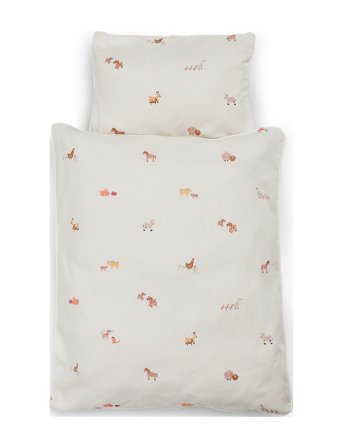 Smallstuff Bedding Farm Living, Peach, Doll - Cream - ONE SIZE