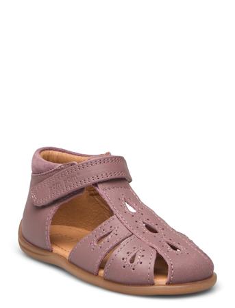 Starters Drops Velcro Sandal Shoes Summer Shoes Sandals Purple Pom Pom