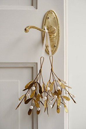 Jotex - Ozdoba Świąteczna 2-szt Złoty/Biały - JUDY - Kup Dekoracje świąteczne firmy Jotex