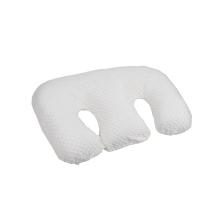 Hot 2025 Multifunksjonell Ammepute for Tvillingar, Hjelpemiddel for Graviditet og Amming, Maskinvaskbar Bomullspute, Kvit