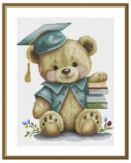 Broderipakke Bilde Teddybjørn - Nova Sloboda