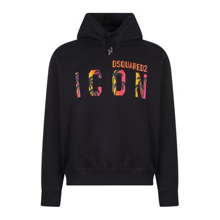 Dsquared2, Sweatshirts Czarny, Mężczyzna, Rozmiar: S