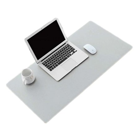 Bordmåtte 80x40cm pu hud læder grå