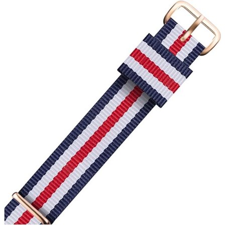 Klockarmband Herr/Dam Klockarmband Nylon Klockarmband 18mm Roséguld Armband Spänne Band