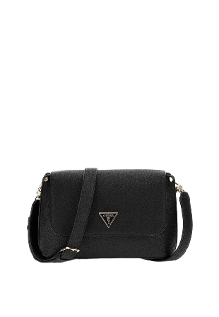 Guess Meridian II Flap Crossbody Handväskor Dam Svart ONESIZE