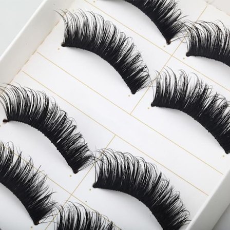 10 stk Luksuriøse lange falske øyevipper - Saga