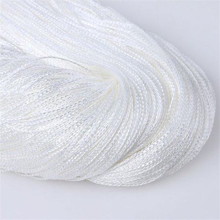 Ny stil String Gardin Hengende Perlegardin HVIT hvit