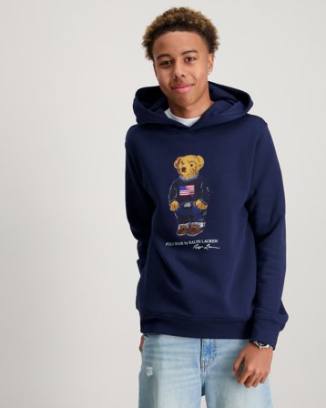 Polo Ralph Lauren Polo Bear Fleece Hoodie Blauw Hoodies Jongens - Kids Brand Store