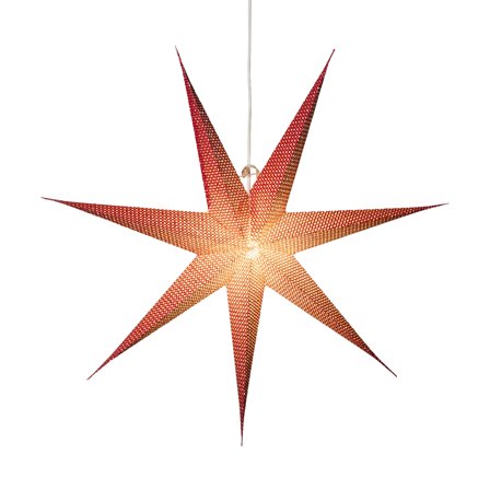 Konstsmide 5901-550 Julestjerne papir, 78 cm Rød, Belysning