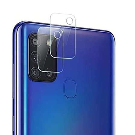 Skyddsglas till kamera - BOOLING - Kompatibel med Samsung Galaxy A21s - Härdat glas - Transparent - Paket med 2
