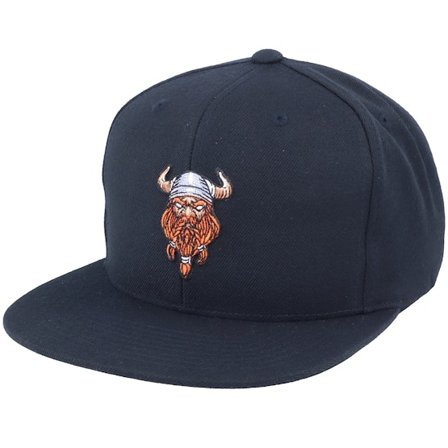 Vikings - Black snapback Czapka Z Daszkiem - Viking Warrior Patch Black Snapback @ Hatstore