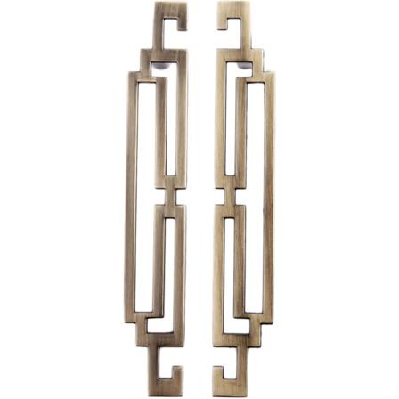Set med 2 dörrhandtag, 128 mm möbelhandtag, europeiska skåphandtag, vintage retro lådhandtag (färg - antik brons)