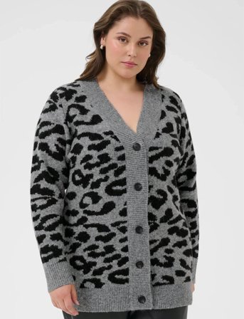 Kaffe Curve Kcsandia Cardigan - Grey - XL