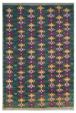 Moroccan Berber - Afghanistan 92X143 Black/Dark Red Wool, Afghanistan