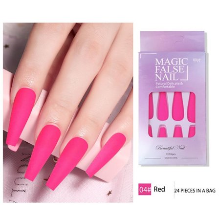 Falske negle Falske neglespidser RØD
