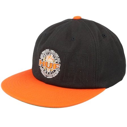 HUF - Black - snapback - Cap - Torch Mmxxii Black/Orange Snapback - Hatstore
