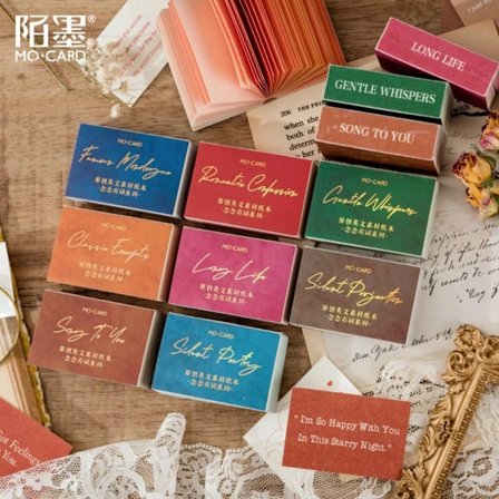 800 st vintage estetiskt papper för scrapbooking