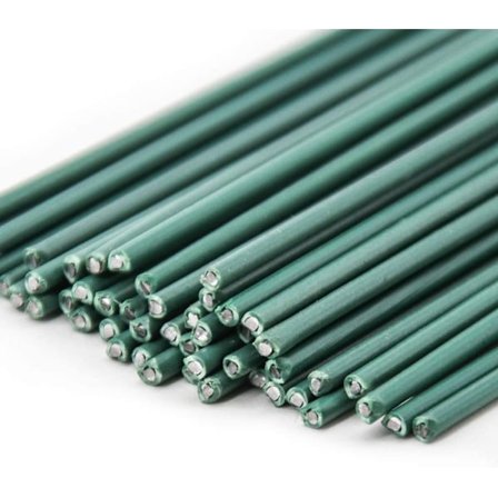 50 st 50 cm gröna växtstöd