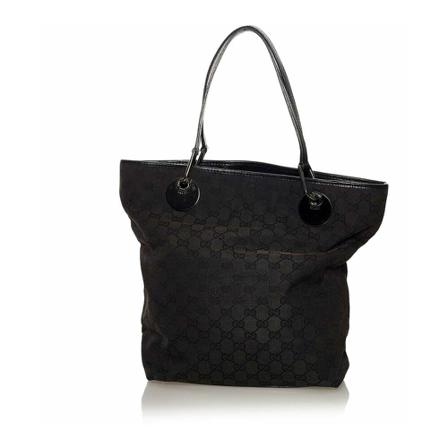 Gucci Vintage, Pre-owned Tote Bag Zwart, Dames, Maat:ONE Size