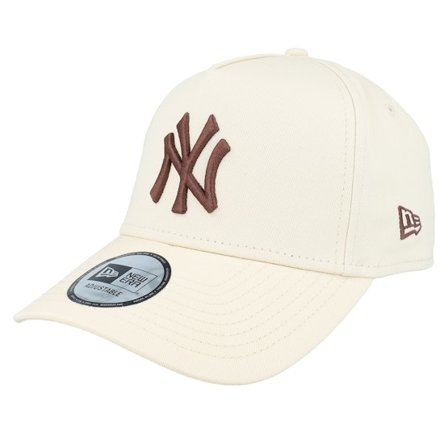 New Era - MLB Beige adjustable Cap - New York Yankees League Essential A-Frame Stone/Brown Adjustable @ Hatstore
