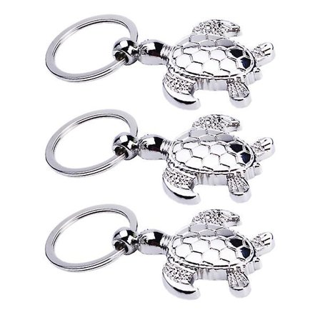 3 st fashion nyckelring sköldpadda hänge diy nyckelring smycken bil nyckelkedja ring